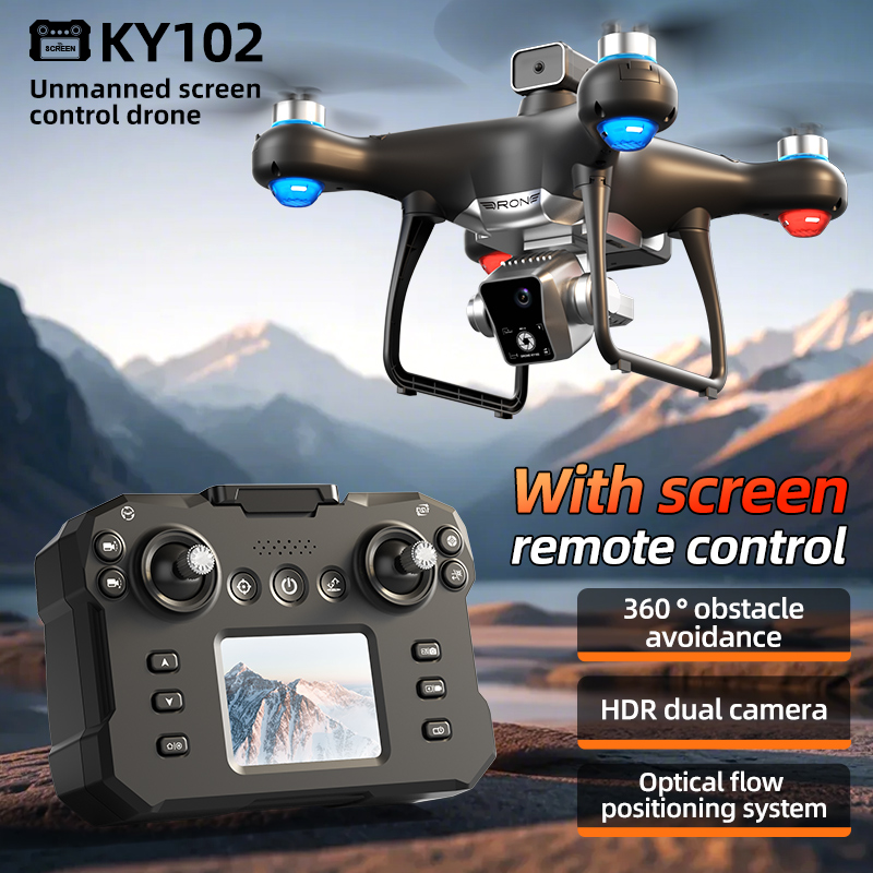 Drone Ky102 Rc - 2025 新 K102 画面制御バージョンドローン 4K カメラブラシレスモーター障害物回避折りたたみ