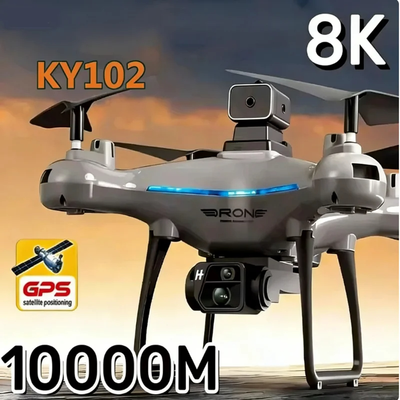 Drone Ky102 Rc - 2026 KY102 ドローン 8K HD空撮デュアルカメラ ブラシレスクアッドコプター