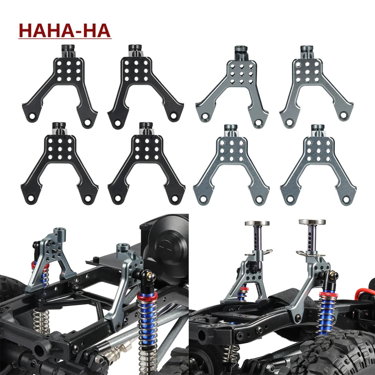 Rc Suspension Arm - RCクローラー車用アルミフロントリアショックマウントタワー,scx10 ii,90046, 90047,austhobbyシャーシ,diy,4個,1, 10 rc