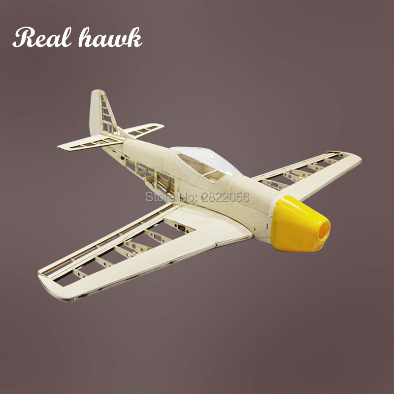 Drone Rc Aircraft - RC飛行機 レーザーDIYカット バルサ材キット 翼幅1000mm 新品 P51フレーム