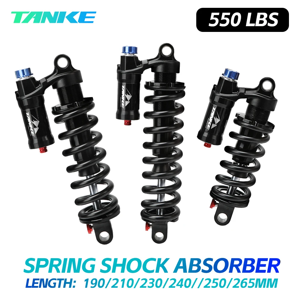 Rc Suspension Arm - TANKE マウンテンバイクリアショックアブソーバー 550LBS サスペンションスプリング ソフトテールショック 190mm/210/230mm