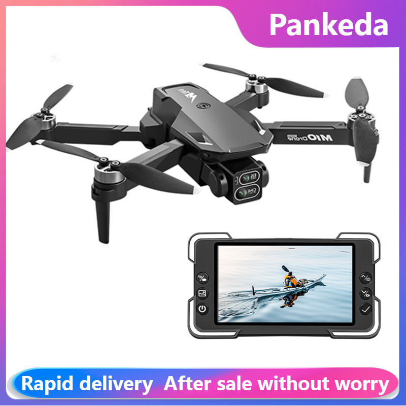Drone Rc App - M10カメラドローン、画面付きリモコン、デュアルカメラ、オプティカルフローポジショニング、2.4G RCクアッドコプター、ワンボタン離陸ドローン