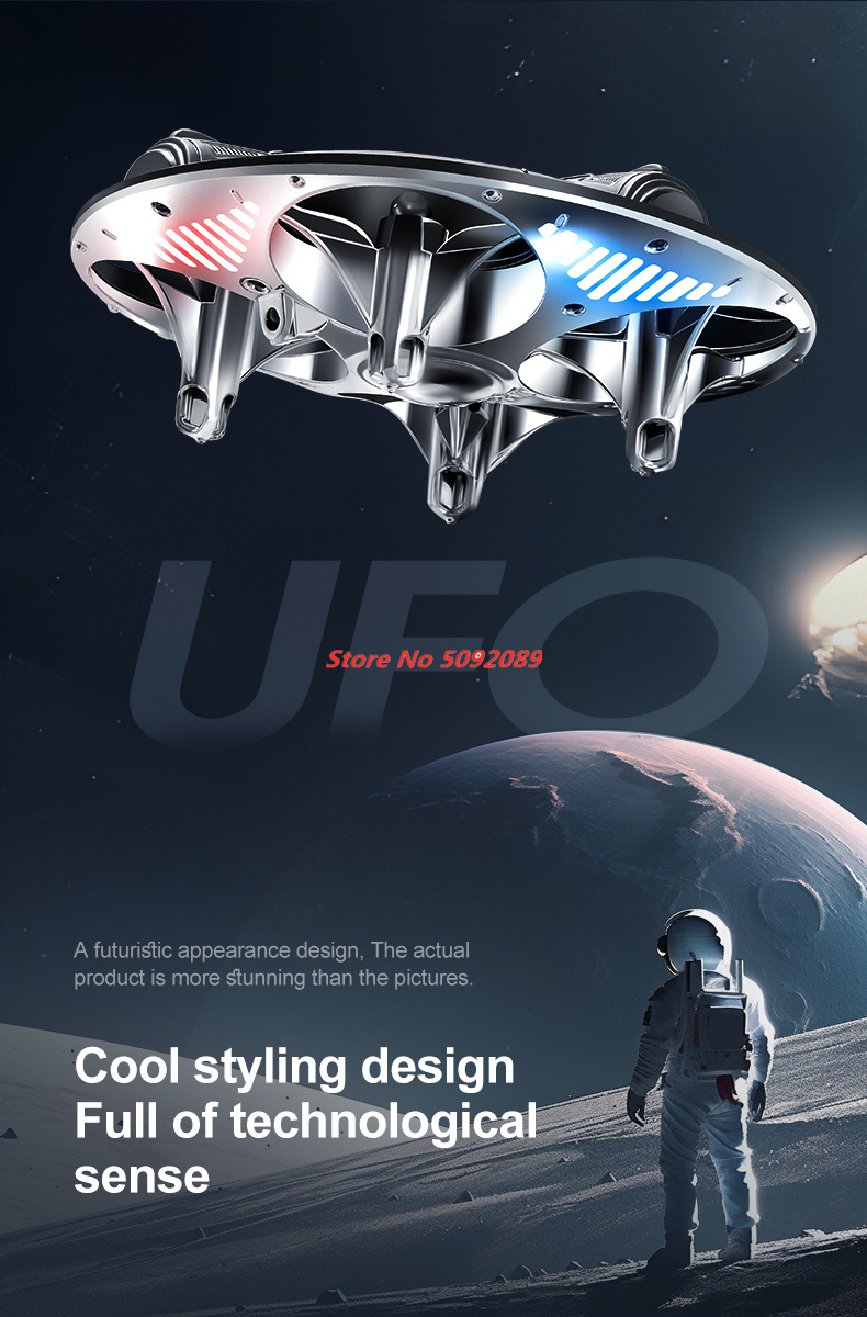 スマート姿勢保持ホバーミニリモコンヘリコプターUFO 2.4 - Drone Rc App のレビューと価格