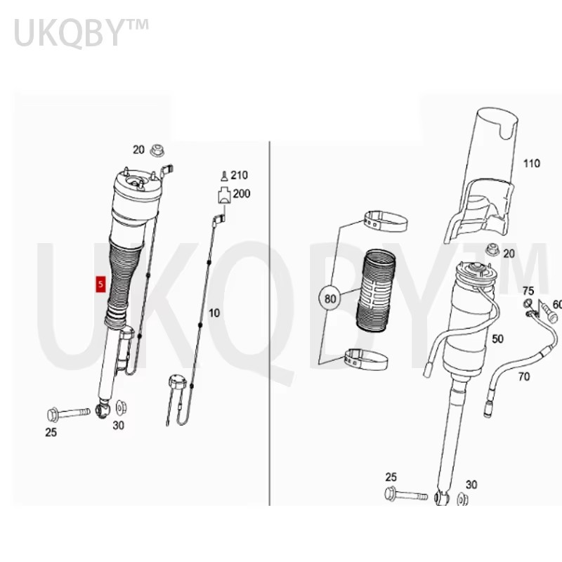 A2213205613 A2213205513 サスペンショ - Rc Suspension Arm のレビューと価格