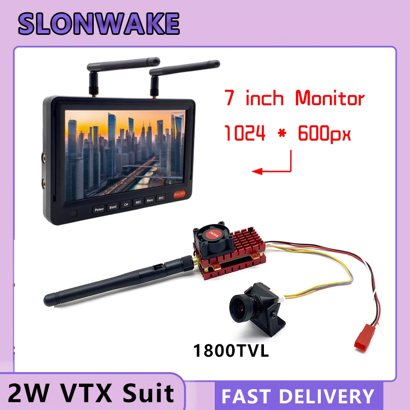 SLONWAKE 5.8G 2W VTX FPV 1800T - Drone Rc Camera のレビューと価格