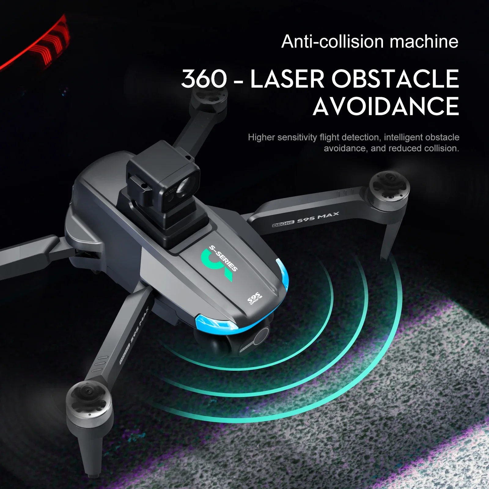 新しい S9S MAX ミニドローン 4K 2 軸 PTZ  - Drone Rc App のレビューと価格