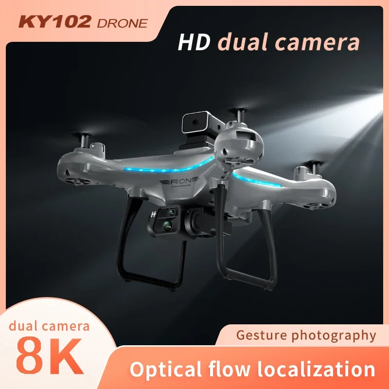 プロフェッショナルデュアルカメラ航空写真ドローン、周波数、光 - Drone Ky102 Rc のレビューと価格