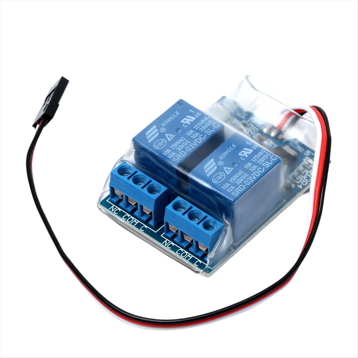 TCE 5V 10A 2チャンネル産業用PWMリレーモジュー - Drone Two Rc Way のレビューと価格