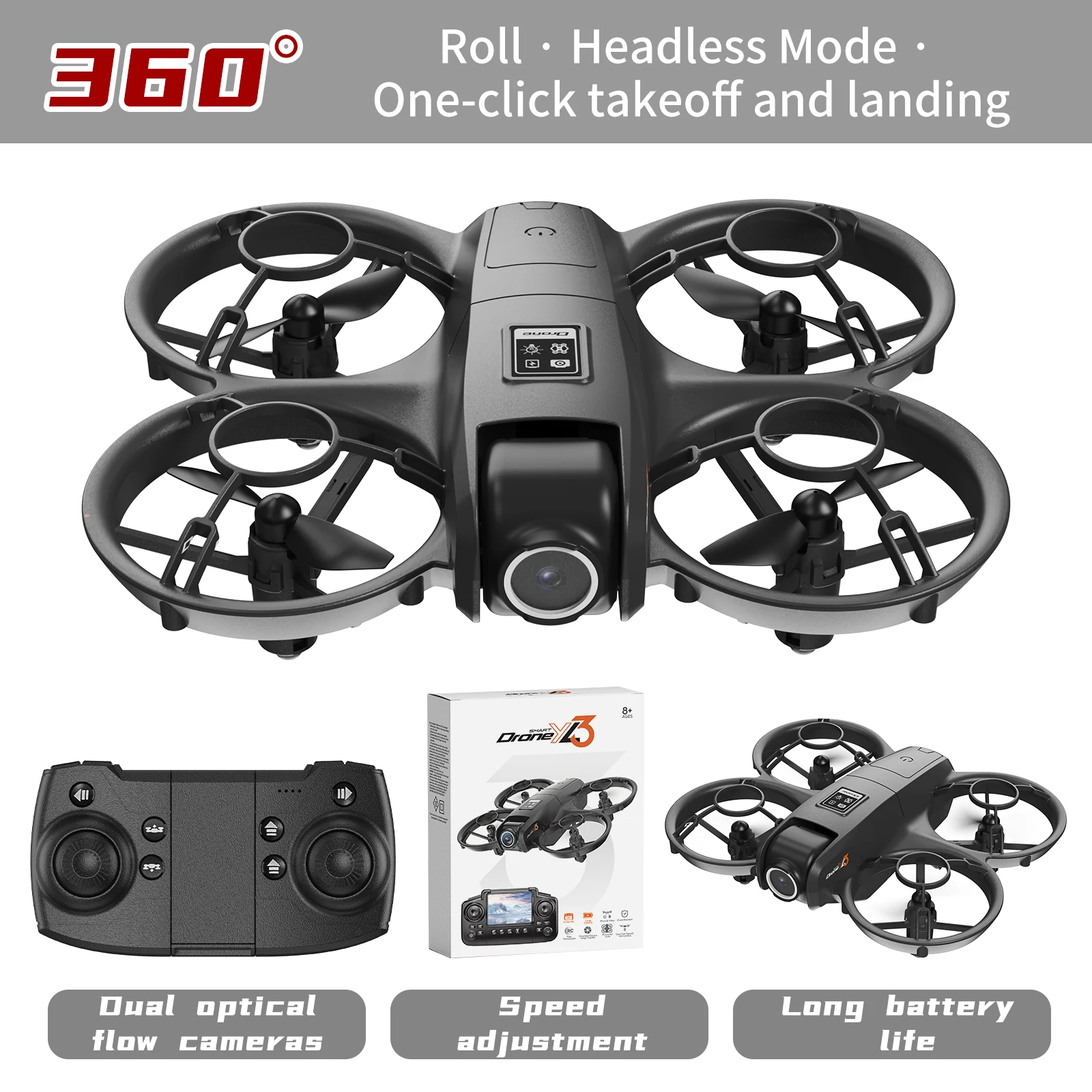 新型YL3 RCドローン 8K 1080P広角デュアルHDカ - Drone Udi Rc のレビューと価格