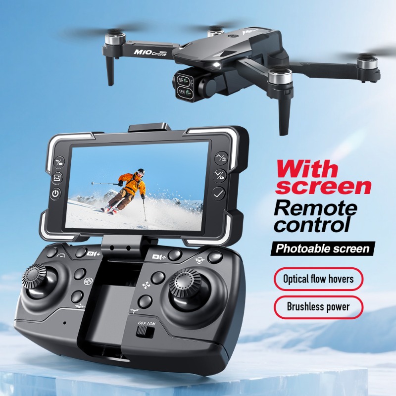 M10カメラドローン、画面付きリモコン、デュアルカメラ、オプ - Drone Rc App のレビューと価格